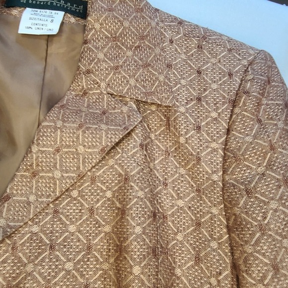 Vintage Linen Blazer by Harve Benard size 8 - Picture 4 of 5